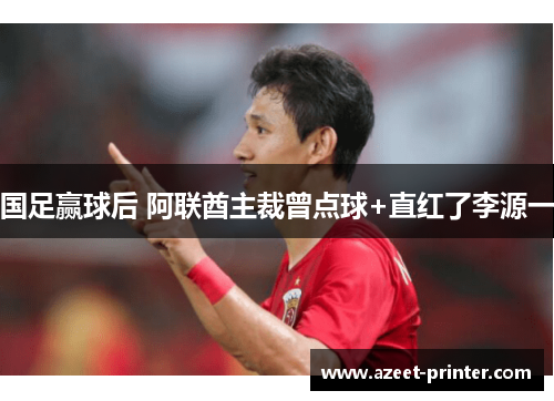 国足赢球后 阿联酋主裁曾点球+直红了李源一